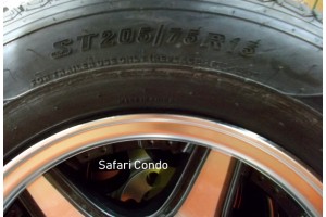 Tire 15"and Aluminum Rim for 21' Alto - Carlisle